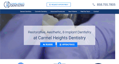 Desktop Screenshot of carmelheightsdentistry.com